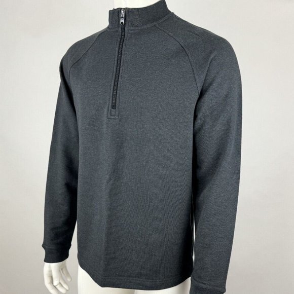 Public Rec Weekend Half Zip Pullover Mens L EUC Long Sleeve Stretch Pima Cotton - Picture 2 of 13